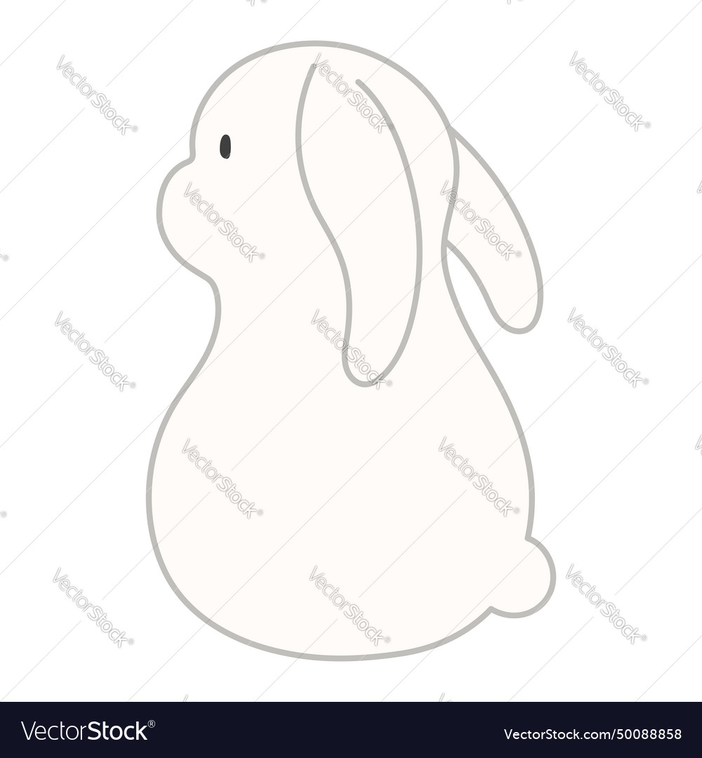 Cute easter bunny rabbit hare cartoon character