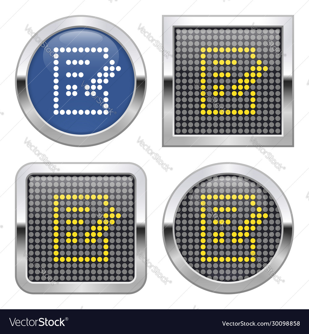 Dotted Icon Dokument und Bleistift auf glänzend vector image Dotted Icon Dokument und Bleistift auf glänzend