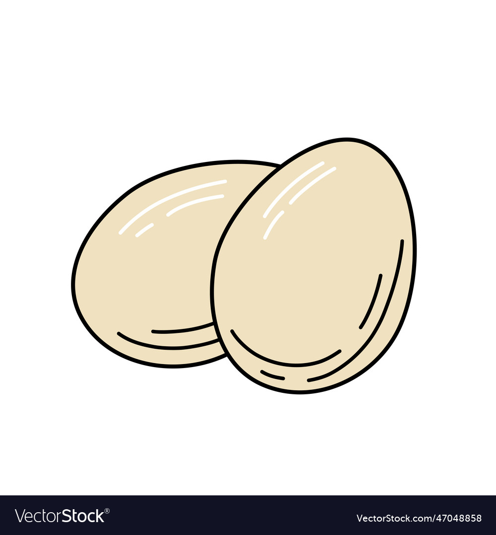Eggs sketch Royalty Free Vector Image VectorStock