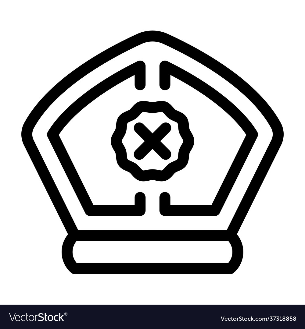 Mitre cap Royalty Free Vector Image - VectorStock