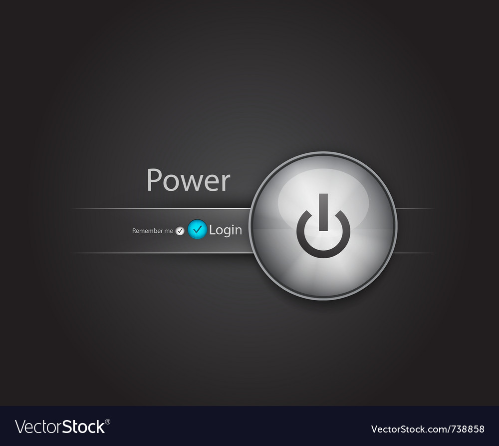 Power login button