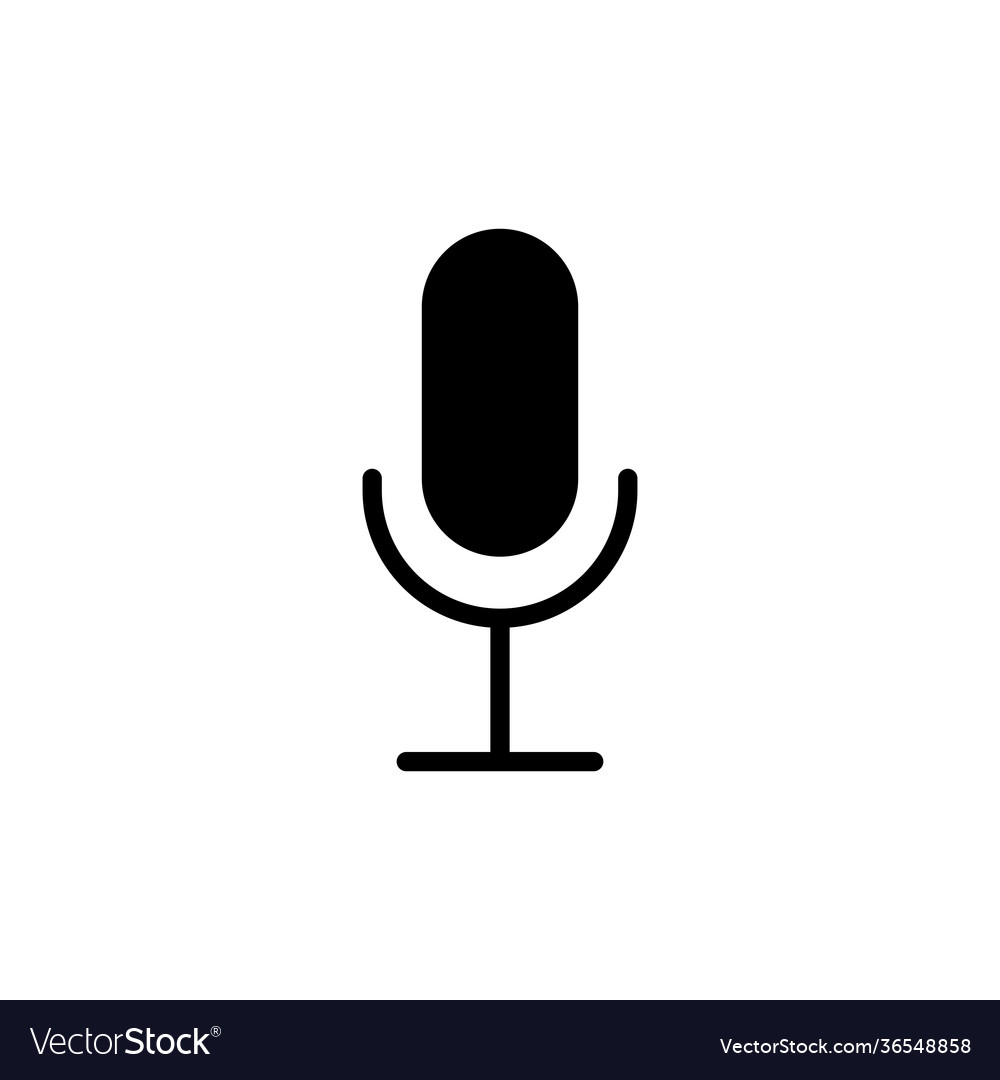 Mikrofon aufnehmen mic glyph icon