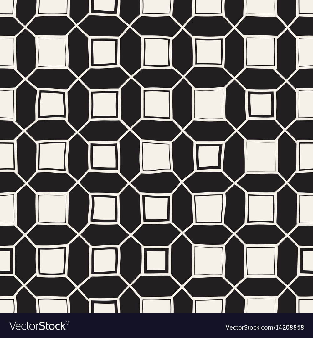 Seamless childlike pattern monochrome hand