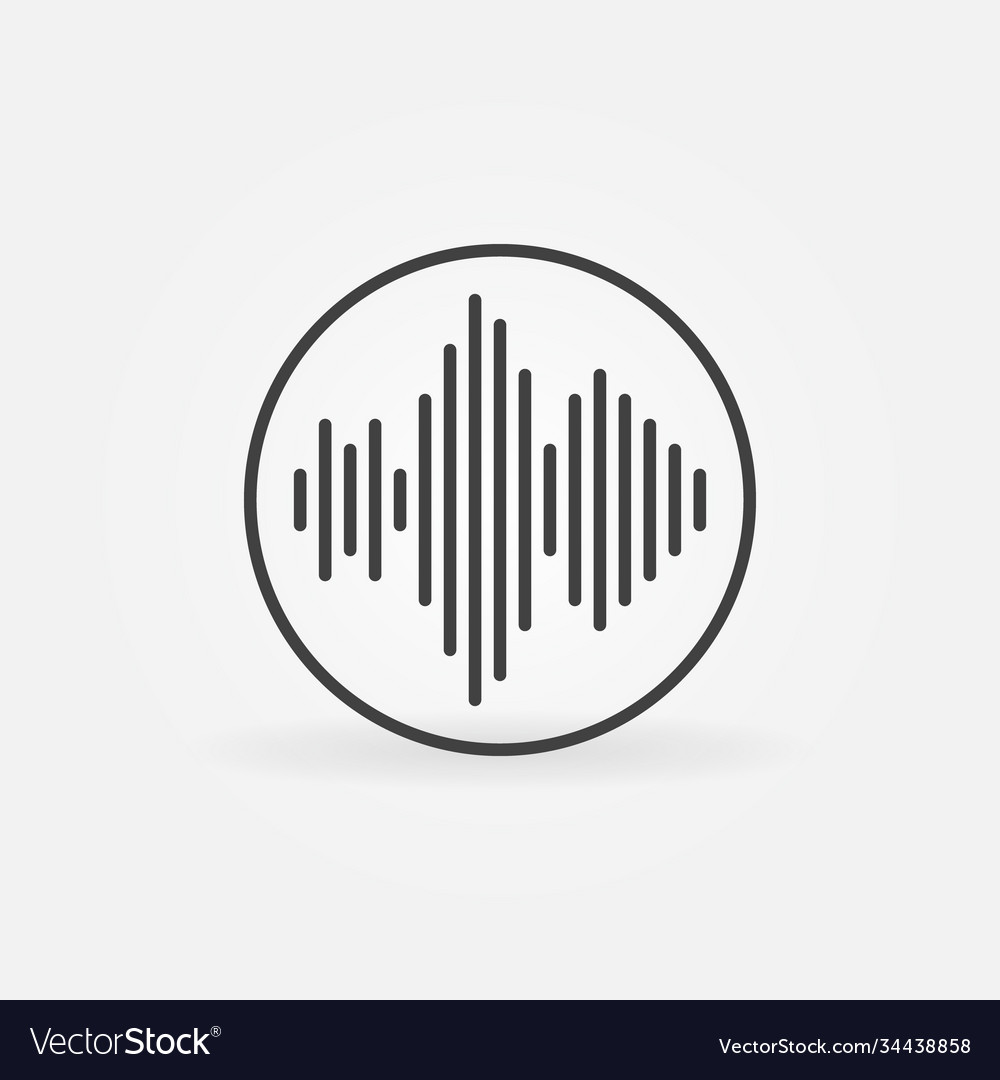 Sound Wave Icon - Linear Waveform
