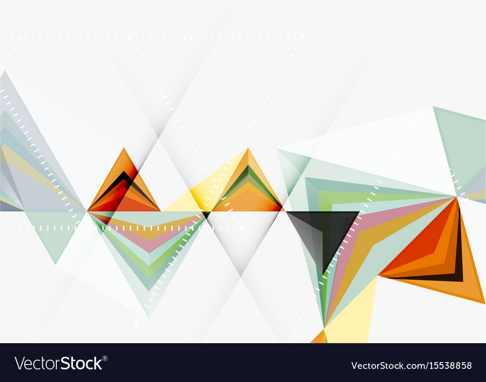 Triangular low poly a4 size geometric