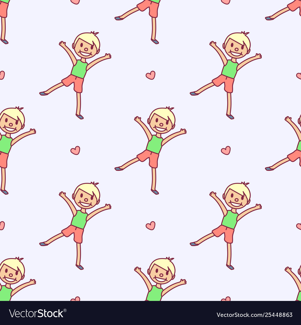 Cartoon seamless pattern