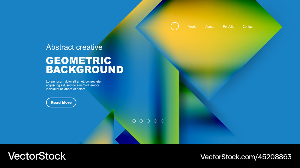 Geometric elements - squares and triangles Vector Image