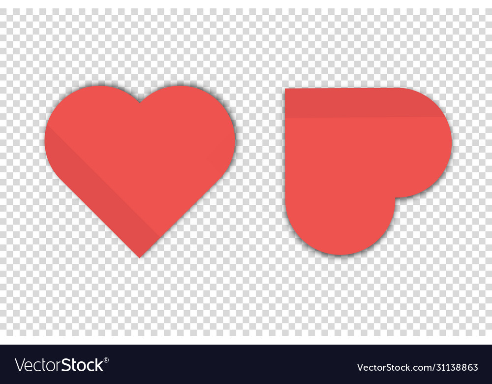 Note paper in form heart