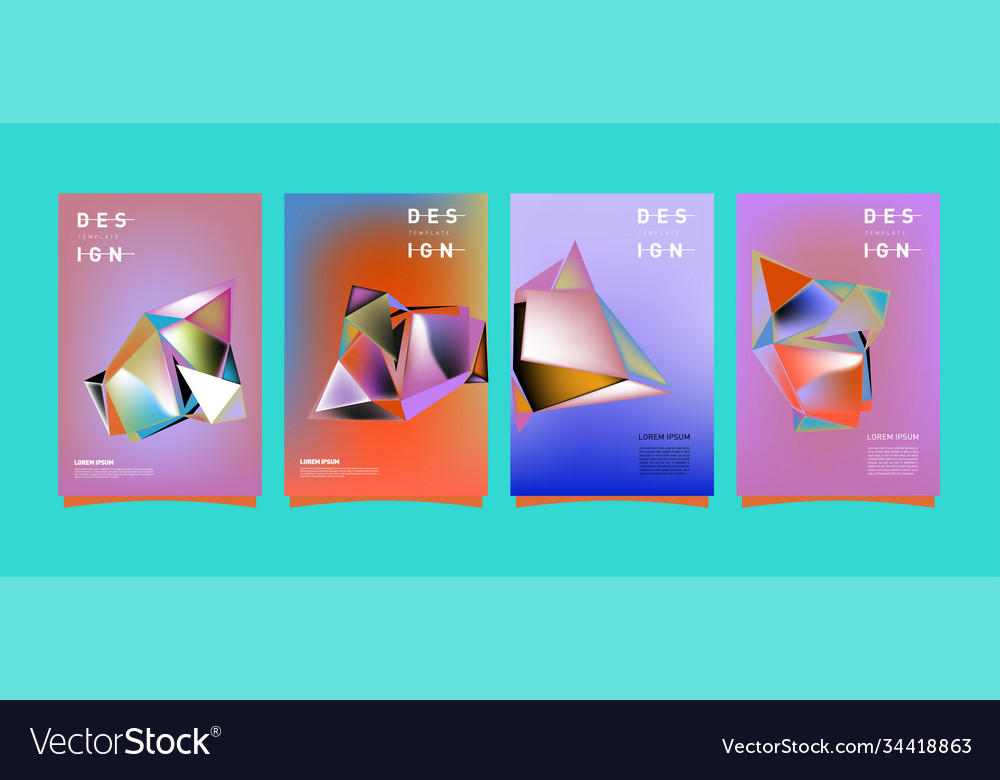 Simple colorful abstract geometric background