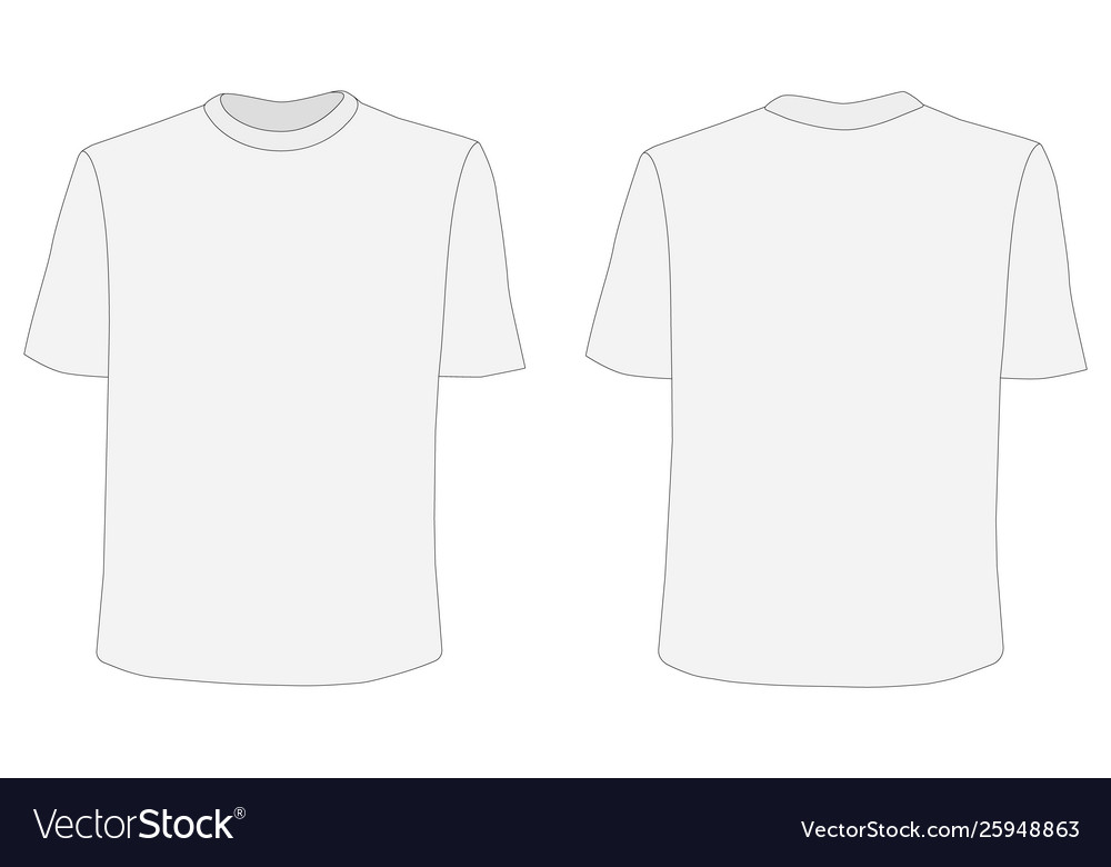 View Blank White T Shirt Mockup Front And Back PNG ...