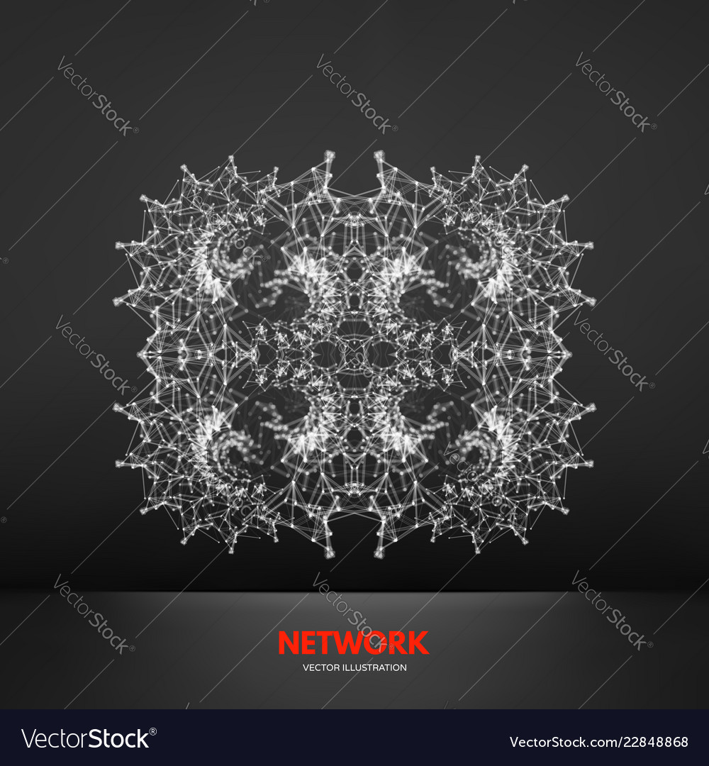 3d connection structure futuristic technology vector image 3d connection structure futuristic technology