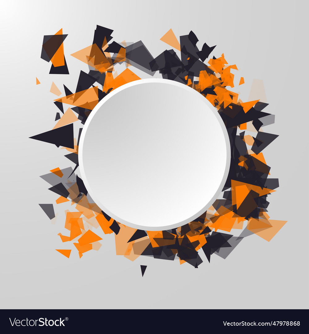 Abstract Circle Banner Advertisement Panel Vector Image