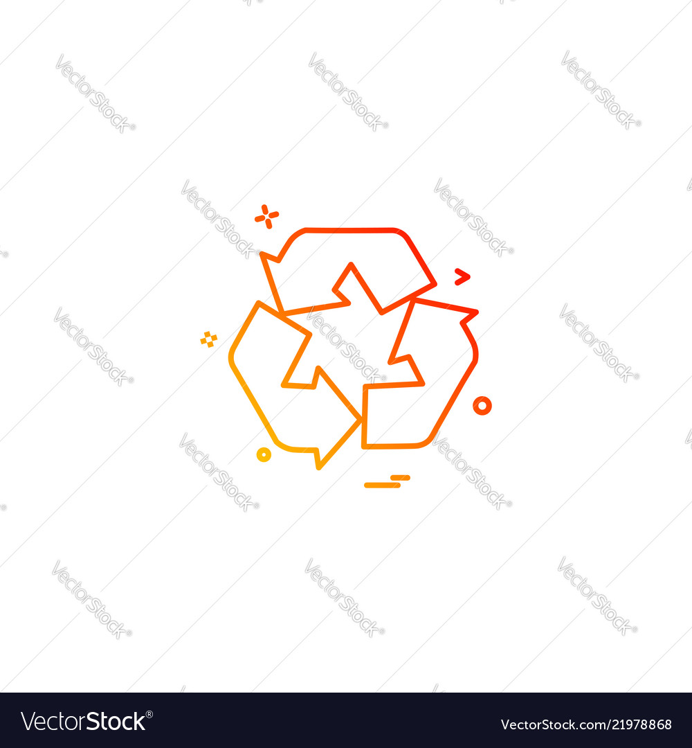 Arrow line loop rotate icon vector image Arrow line loop rotate icon