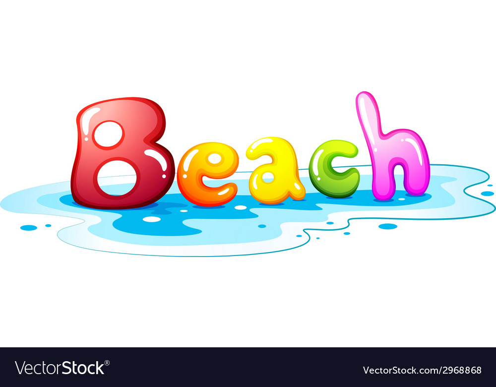 Beach artwork Royalty Free Vector Image - VectorStock