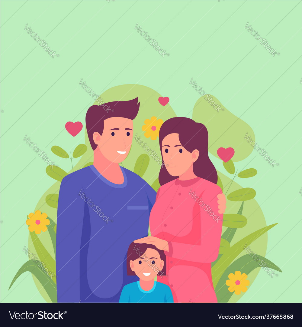 Day family Royalty Free Vector Image - VectorStock