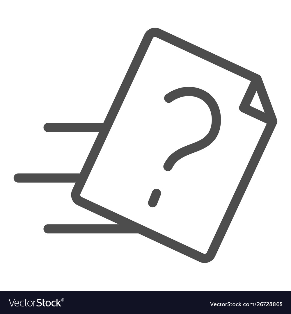 File transfer line icon sending document vector image File transfer line icon sending document