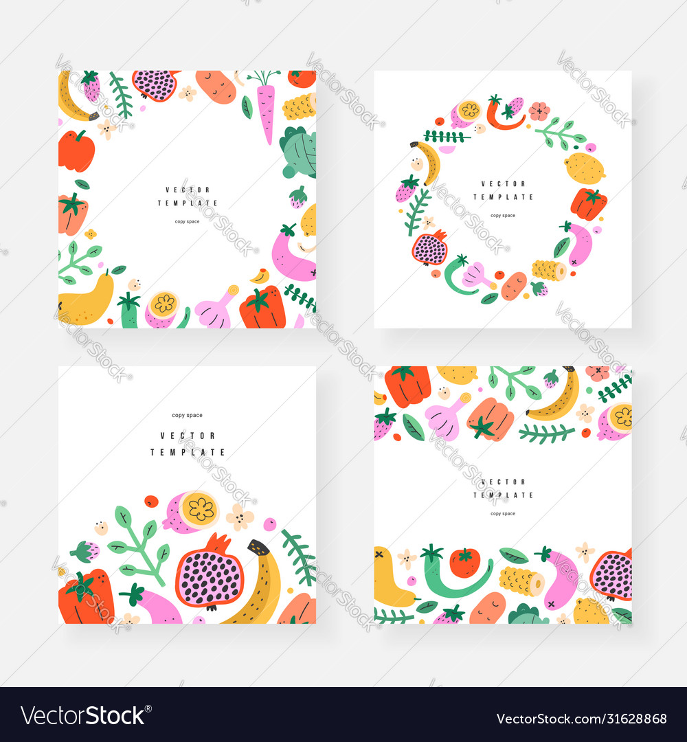 Fresh Produce Frames & Borders