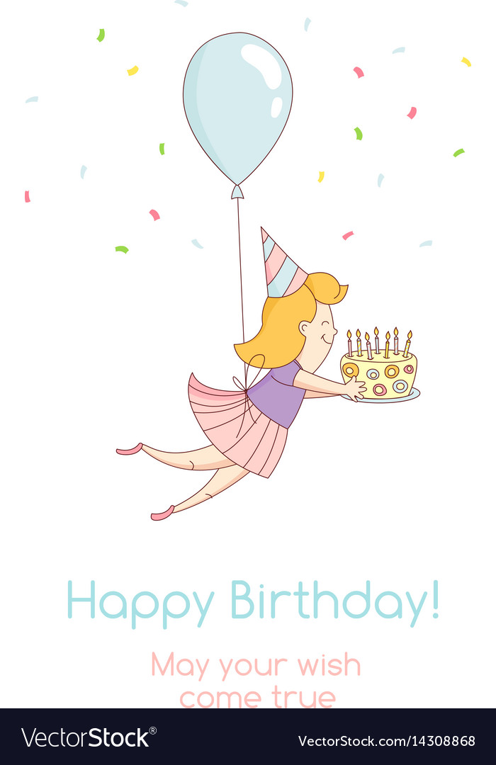 Happy birthday party greeting card invitation