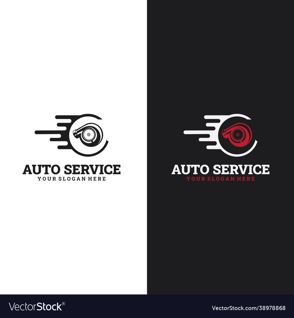 Logo turbo designs simple and elegant automotive