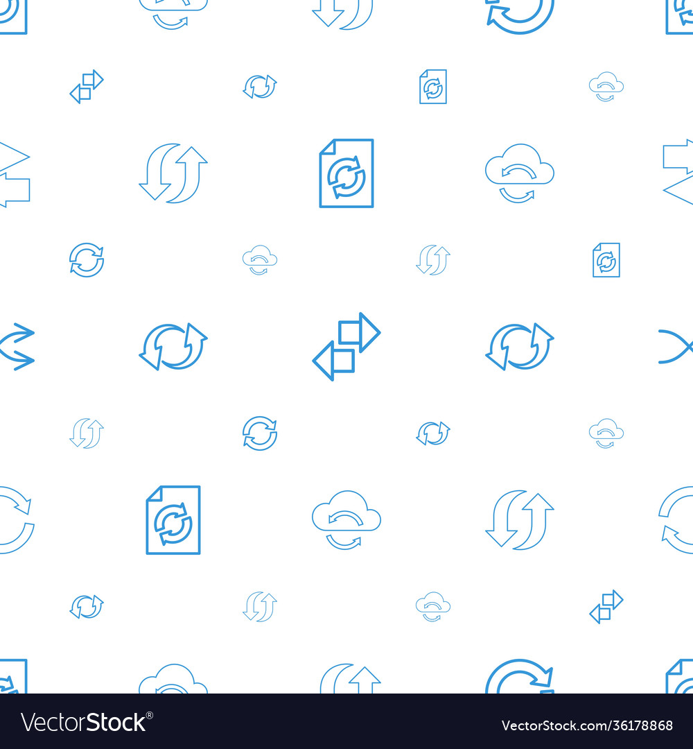 Repeat icons pattern seamless white background