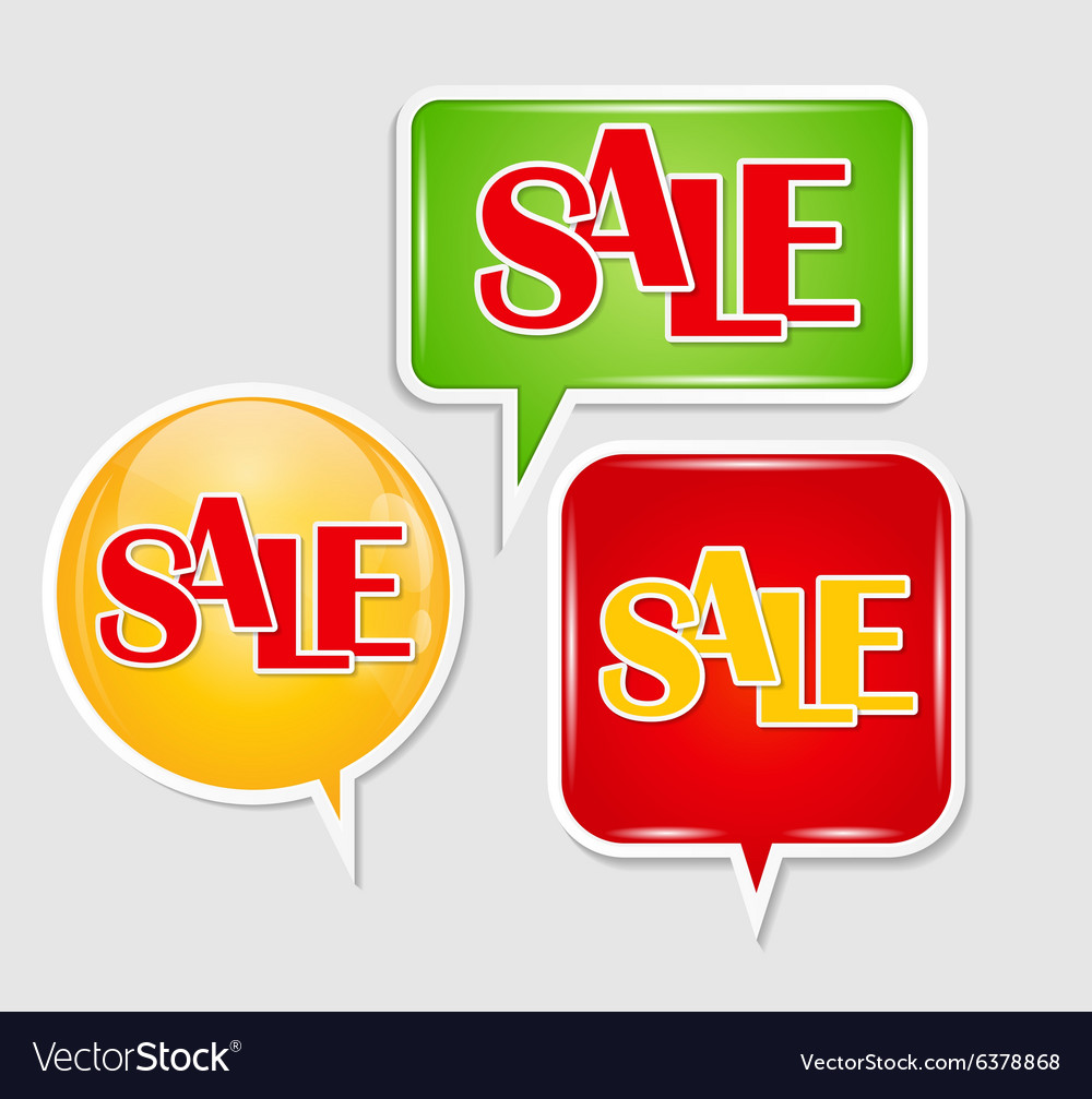 Sale sticker banner template