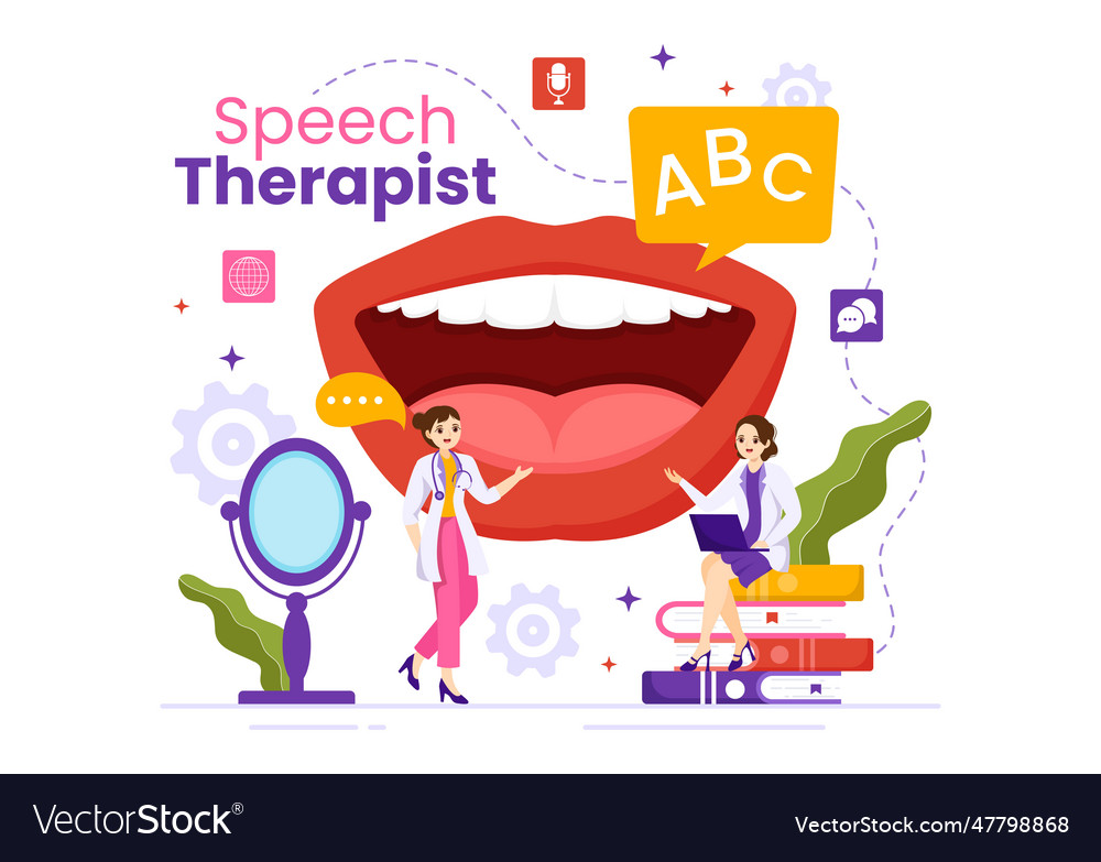 Speech therapist with people training basic