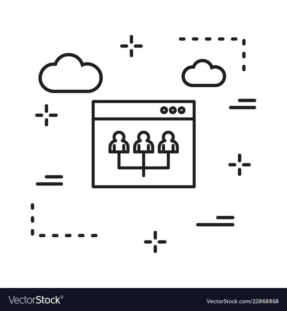 Web icon in creative design with elements