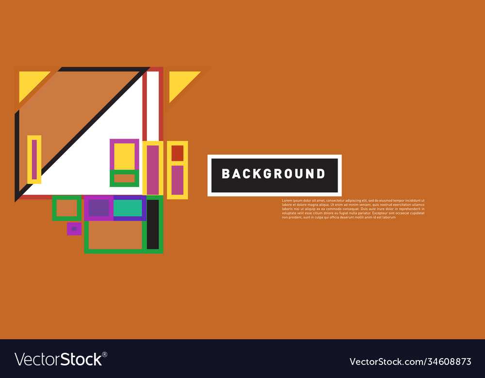 Abstract colorful rectangle background for banner vector image Abstract colorful rectangle background for banner