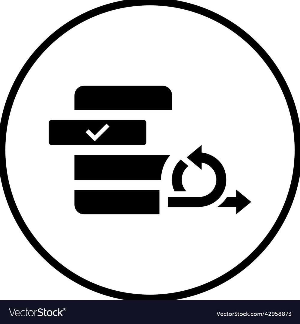 Agile backlog icon black graphics