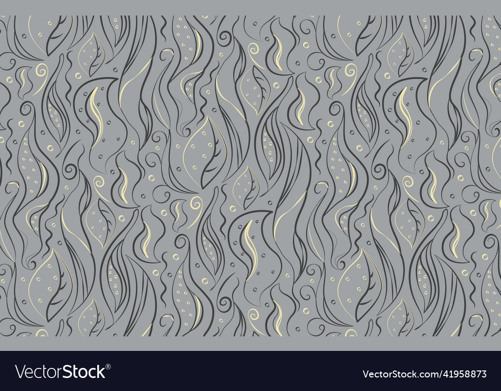 Beautiful delicate pattern with different leaves
