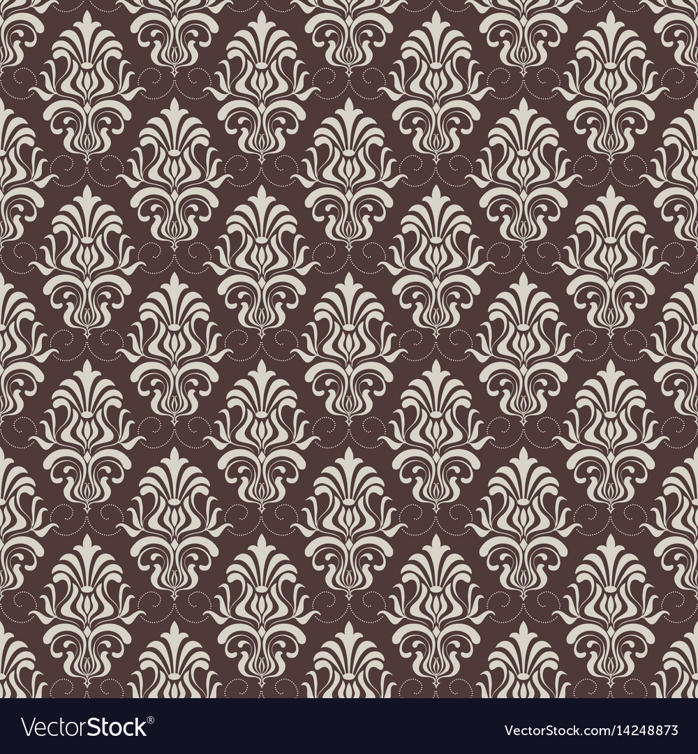 Damask Floral Pattern Background