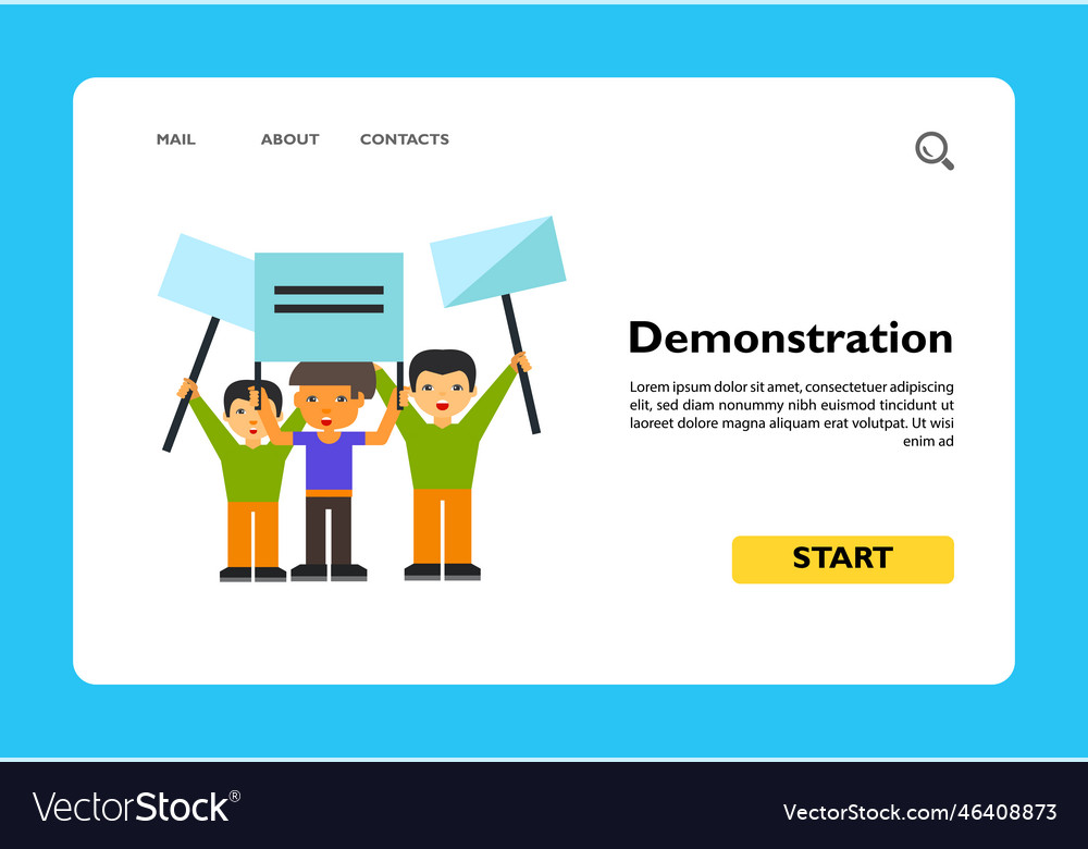 Demonstration icon Royalty Free Vector Image - VectorStock