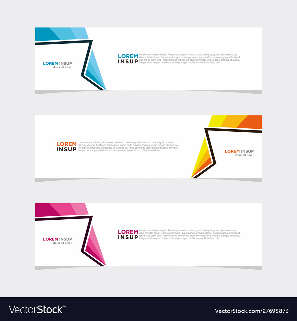 Modern banner web background abstract design Vector Image Modern banner web background abstract design