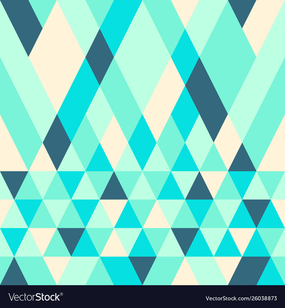 Seamless colorful abstract triangles pattern vector image Seamless colorful abstract triangles pattern