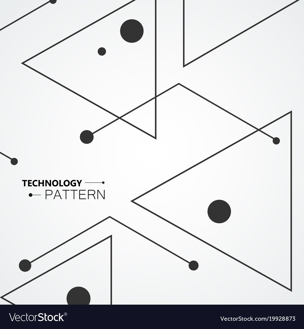 Simple pattern from triangles of lines and black