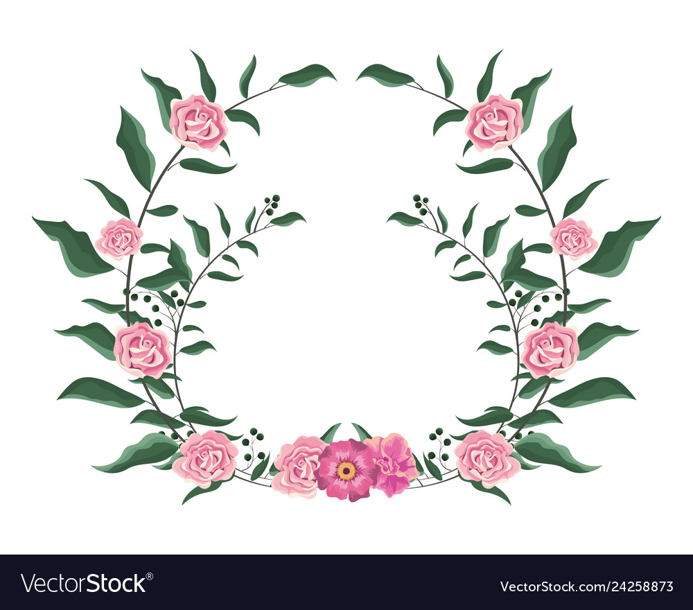 Spring floral frame