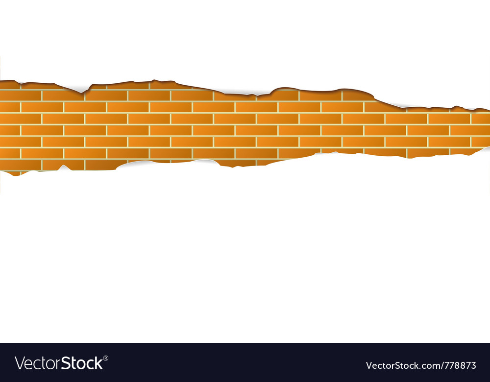 Torn Paper on Brick Wall
