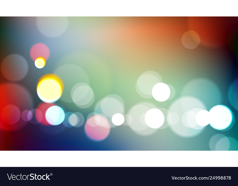 Abstract blurred colors background with bokeh vector image Abstract blurred colors background with bokeh