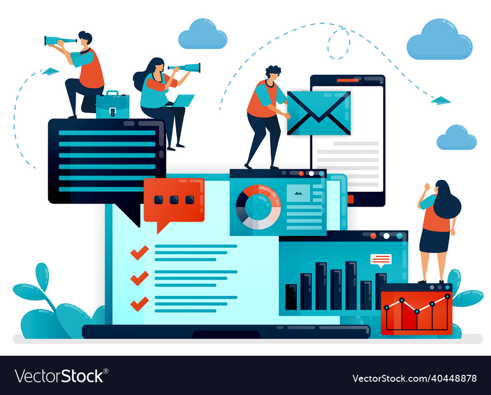 Analyze statistic and data on company report