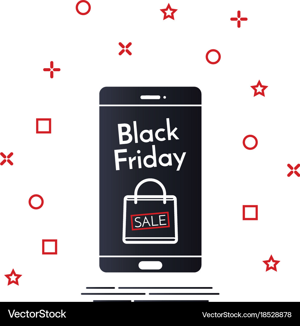 Black friday sale design template Royalty Free Vector Image