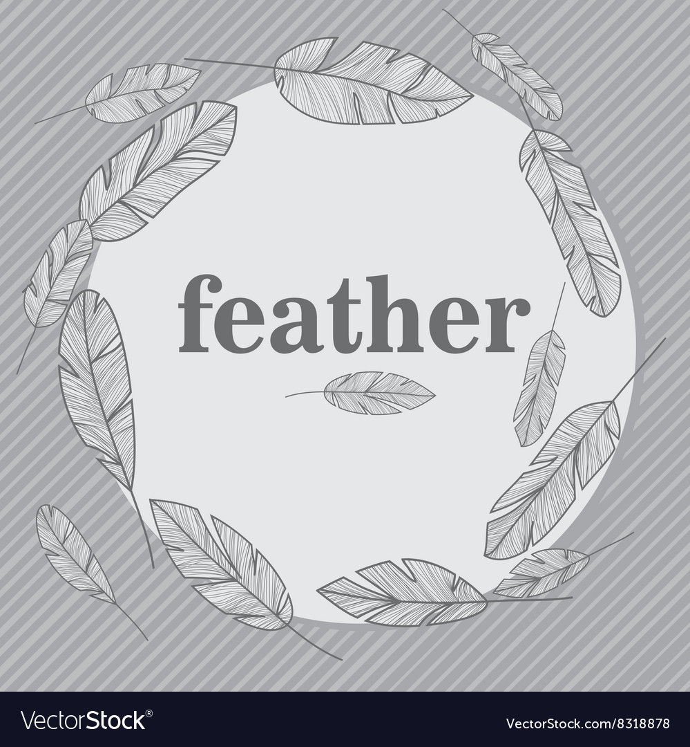 Feather seamless pattern