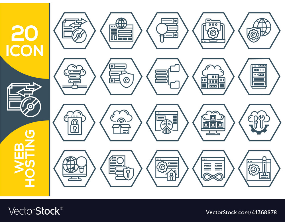 Hosting and local network icon set communication