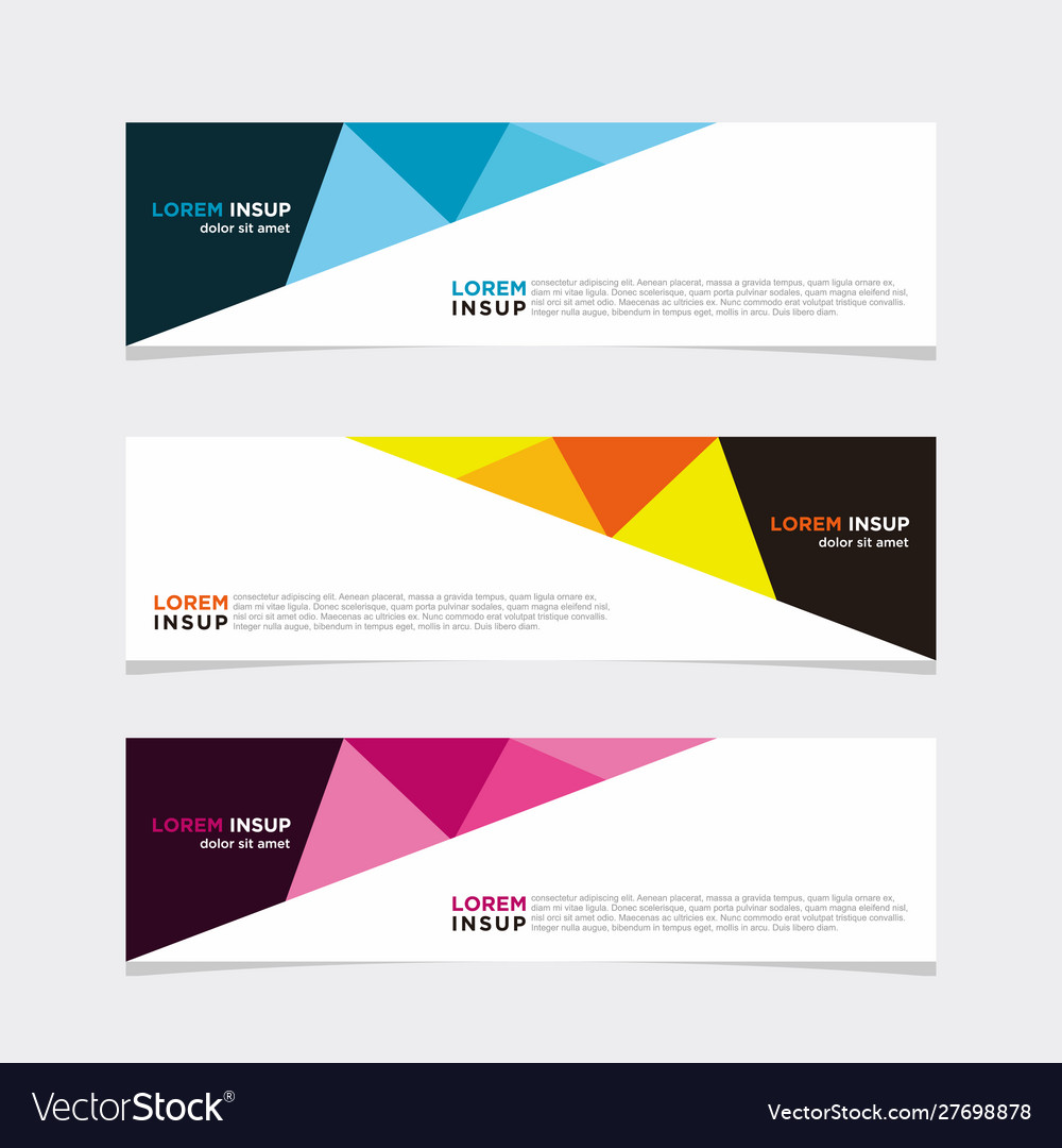 Modern banner web background abstract design