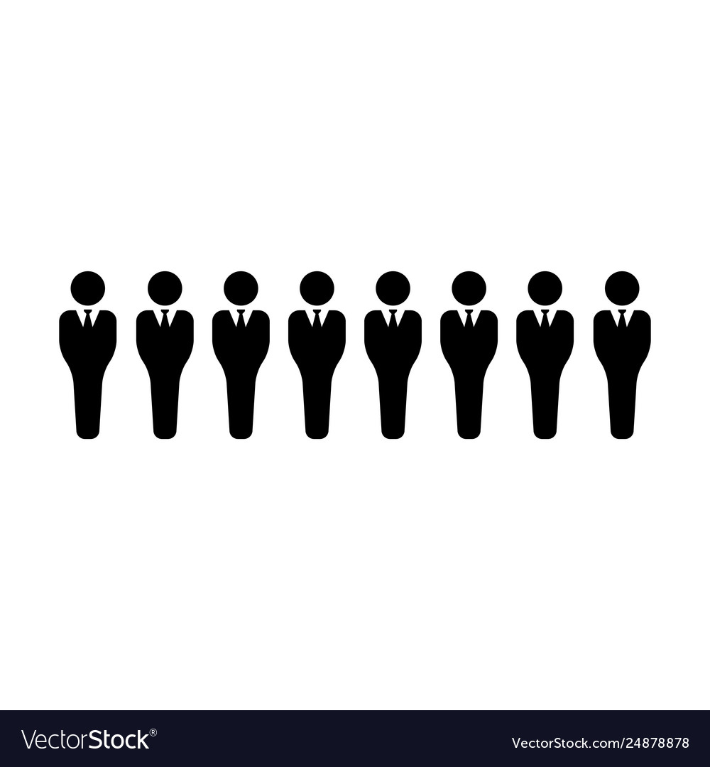 People icon male group persons symbol avatar