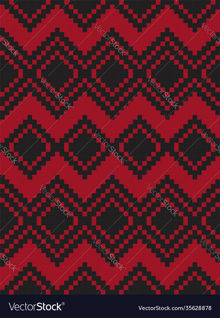 Red argyle seamless pattern background