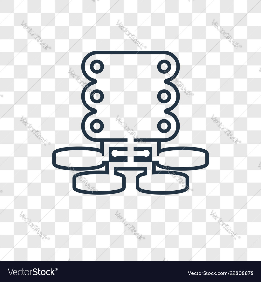 Servers concept linear icon isolated vector image Servers concept linear icon isolated