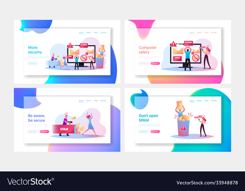Virus hacking and security e-mail protection Vector Image Virus hacking and security e-mail protection