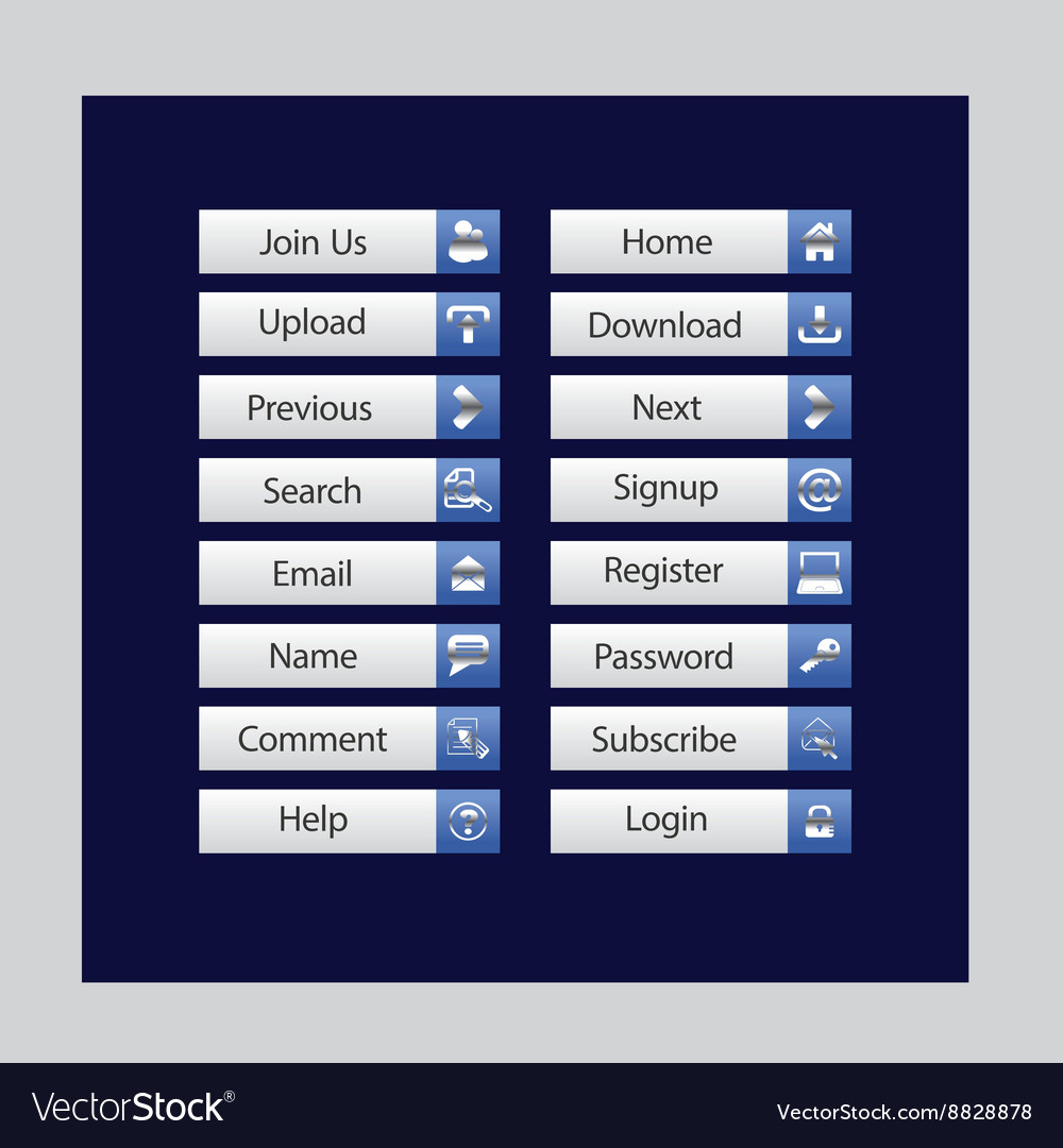 Web button set