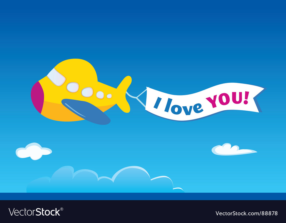 Yellow airplane Royalty Free Vector Image - VectorStock