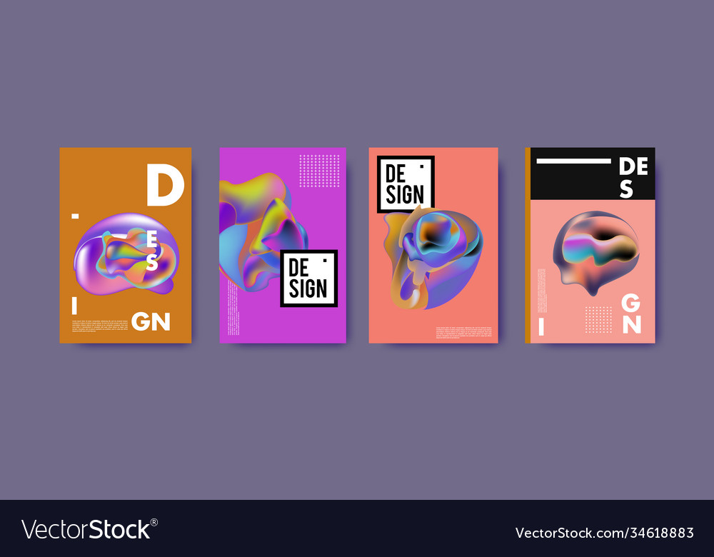 Abstract colorful liquid and fluid pattern Vector Image Abstract colorful liquid and fluid pattern
